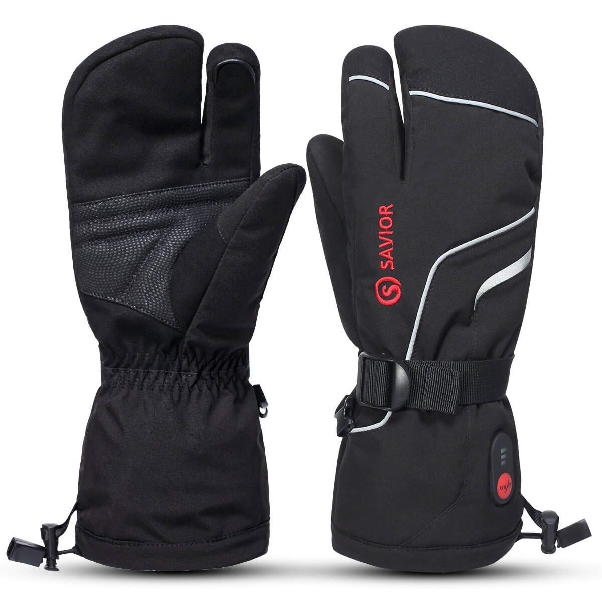 SAVIOR HEAT Rechargeable Battery Heated Gloves for Men & Women - Electric Warming Winter Gloves for Skiing, Snowboarding, Hiking & Outdoor Activities
