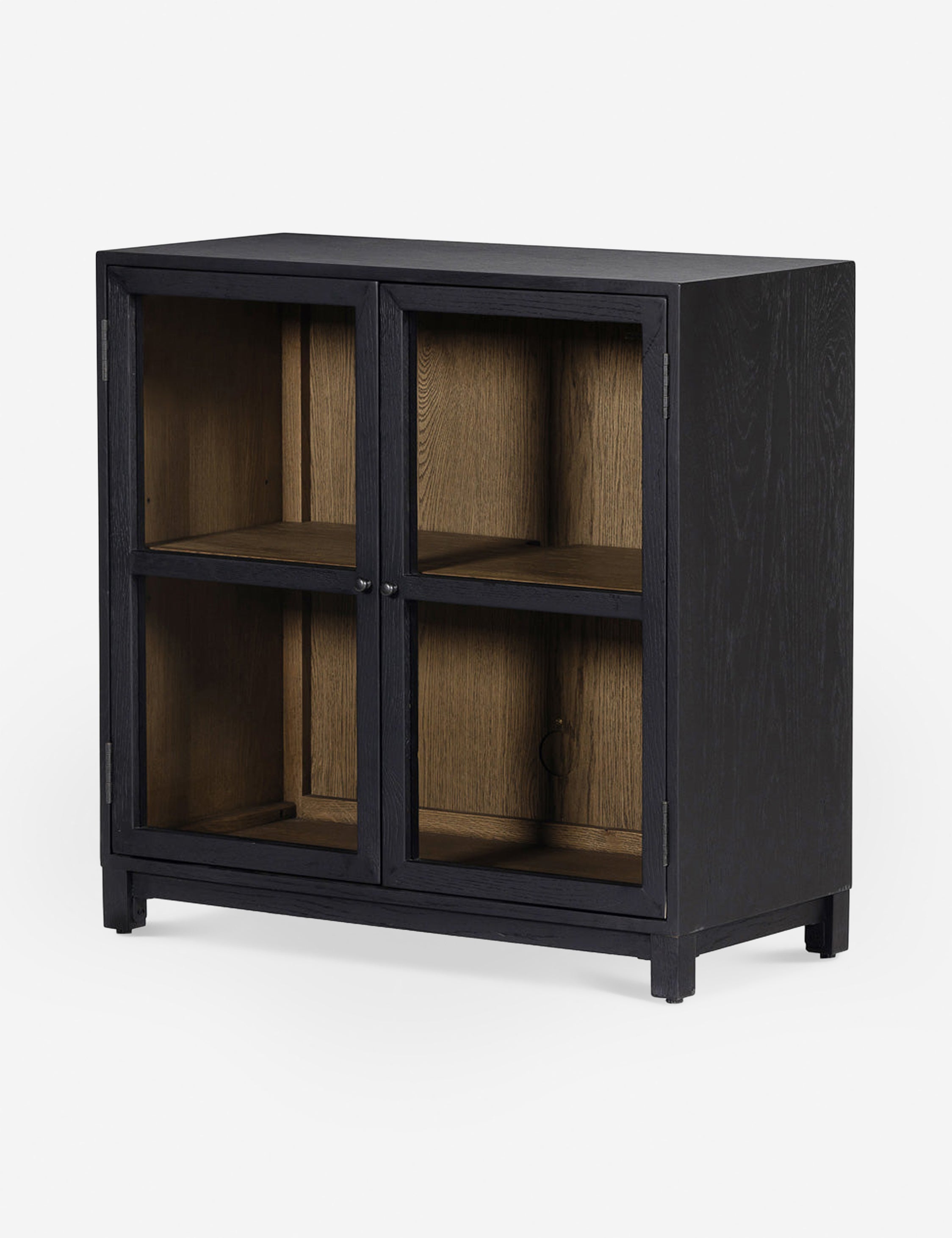 Stylish Carly Small Curio Cabinet - Glass Display Case for Collectibles & Home Decor - Perfect for Living Room, Bedroom, or Office Showcase