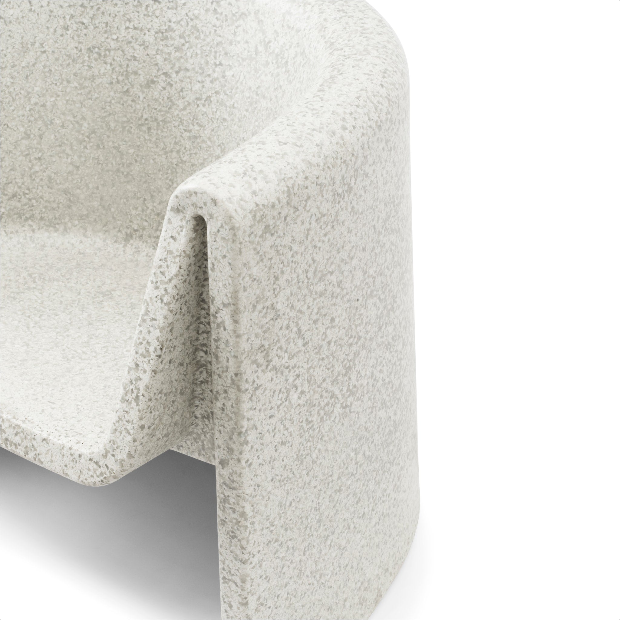 Normann Copenhagen Bit Lounge Chair in White - Modern Scandinavian Design for Living Room, Office & Lounge Areas