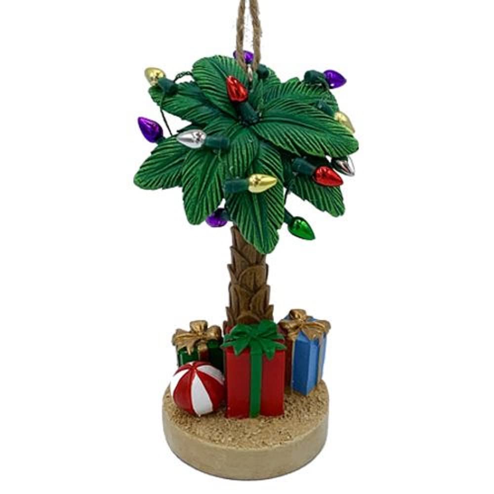 Palm Tree Christmas Light Ornament - Tropical Holiday Decor for Home, Party & Outdoor Festive Lighting