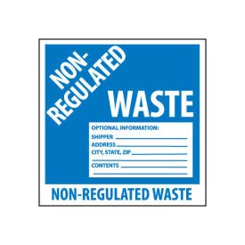 Hazardous Waste Vinyl Labels HW9N for Industrial Safety