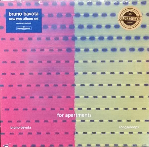 Bruno Bavota For Apartments: Songs & Loops - Limited Edition Terracotta Red & Chartreuse Vinyl Record | Perfect for Relaxation, Home Decor & Vinyl Collectors