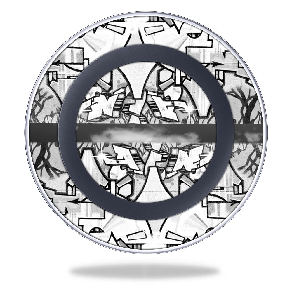 MightySkins Compatible with Samsung Wireless Charging Pad - Protective Vinyl Wrap Cover Sticker Skin in Black - Perfect for Home, Office & Travel Use