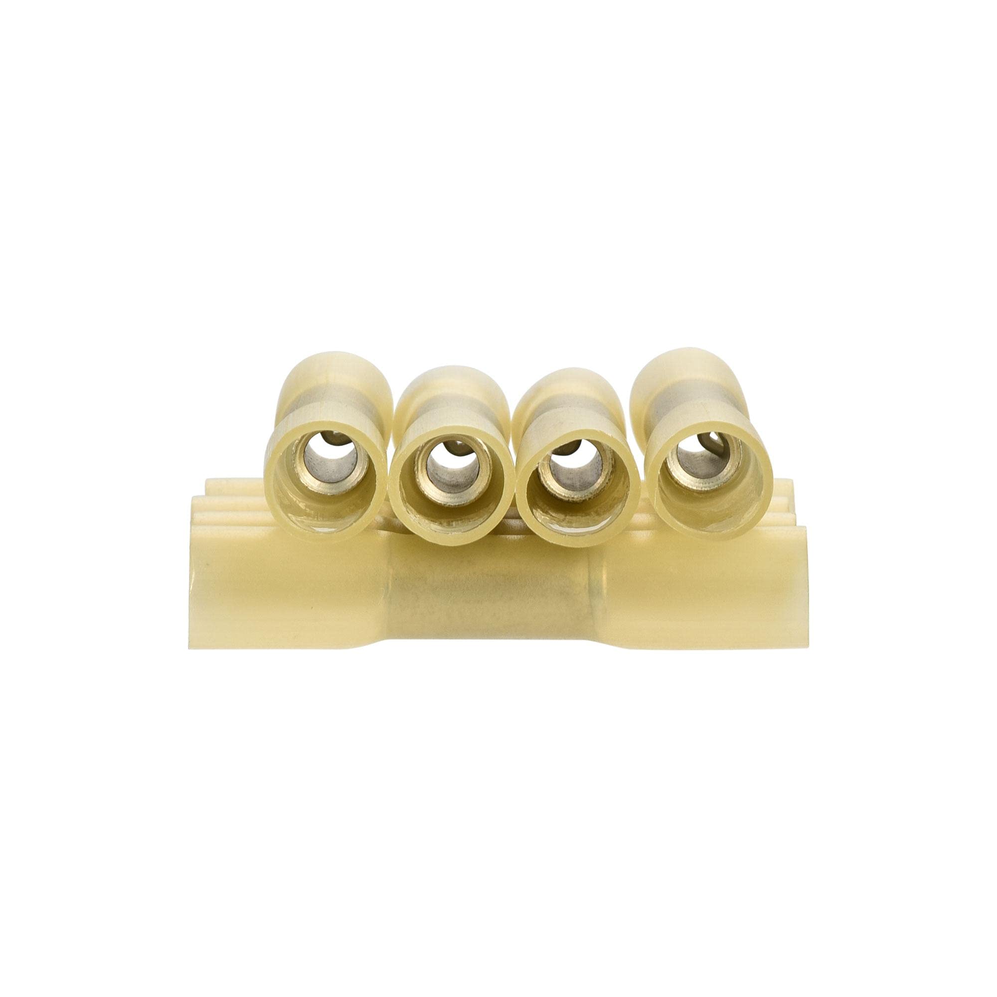 uxcell 25Pcs Yellow Heat Shrink Wire Connectors for 12-10 AWG - Waterproof Crimp Terminals for Automotive, Marine & Electrical Wiring Projects