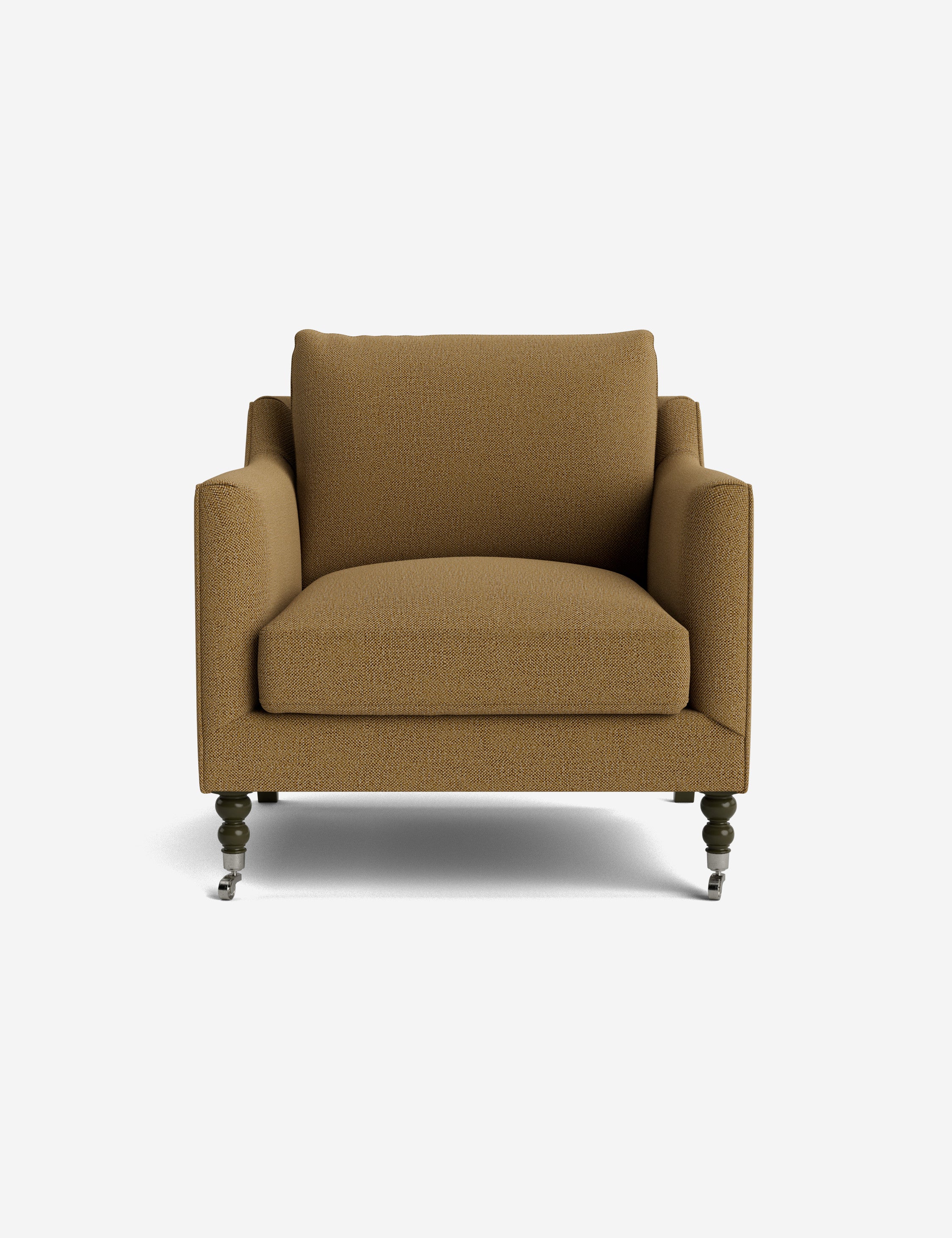 Fabienne Accent Chair - Modern Upholstered Lounge Chair for Living Room, Bedroom & Office - Comfortable Reading Chair with Sturdy Wooden Legs