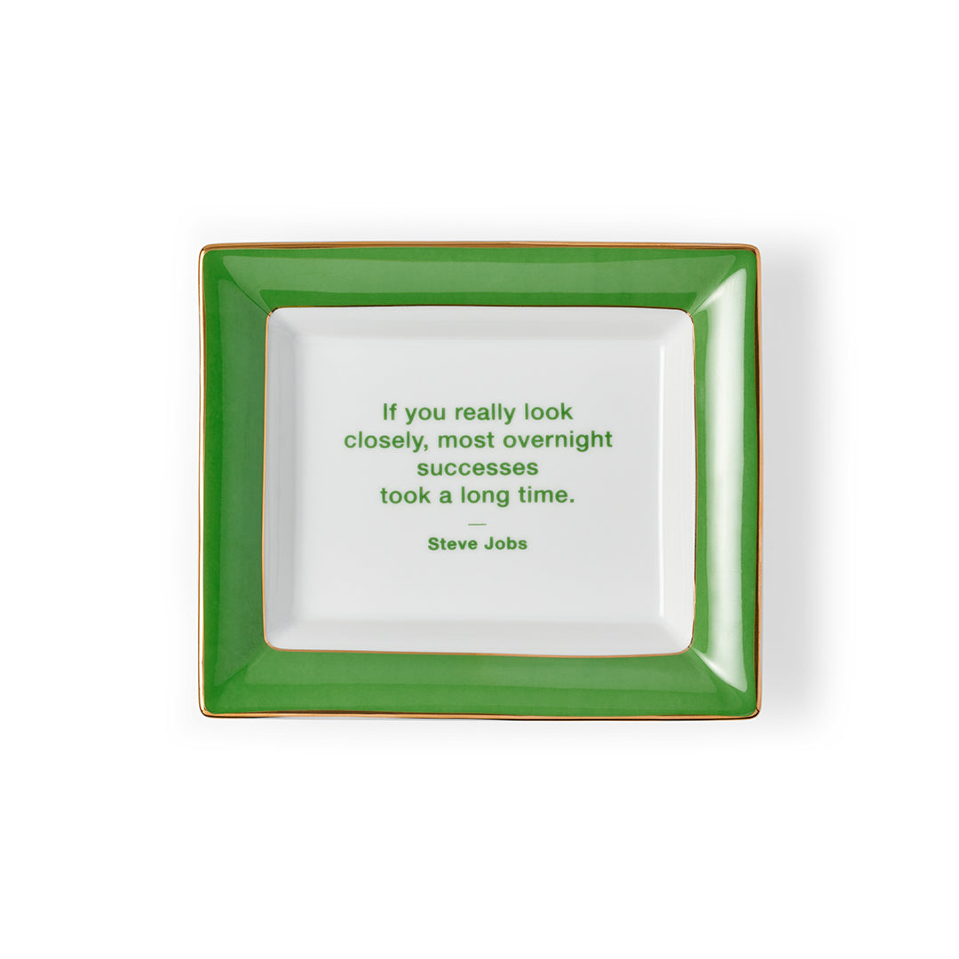 Steve Jobs Quote Tray - Inspirational Desktop Organizer for Office & Home Decor | Perfect for Tech Enthusiasts & Apple Fans
