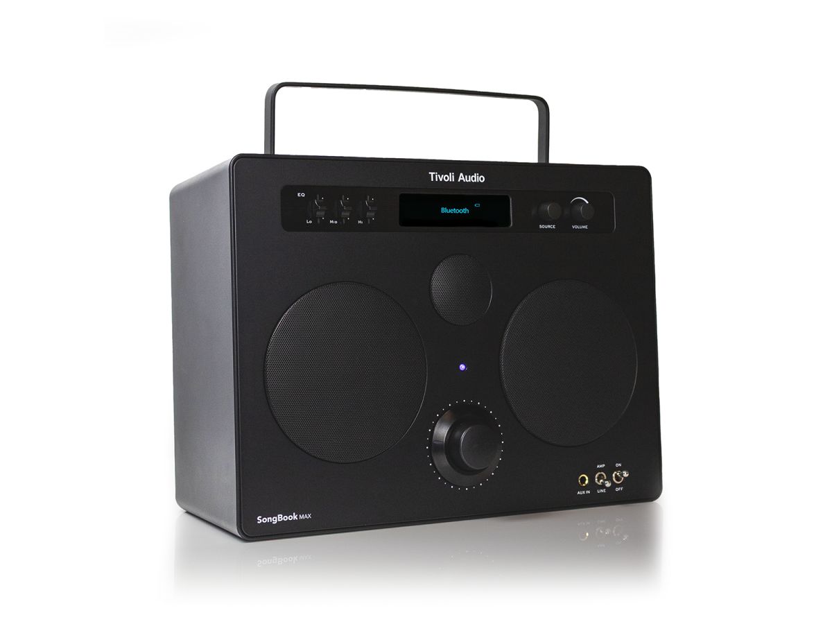 Tivoli Audio SongBook MAX Portable Bluetooth Speaker - High-Quality Wireless Sound for Home, Office & Outdoor Use | Perfect for Travel, Parties & Relaxation