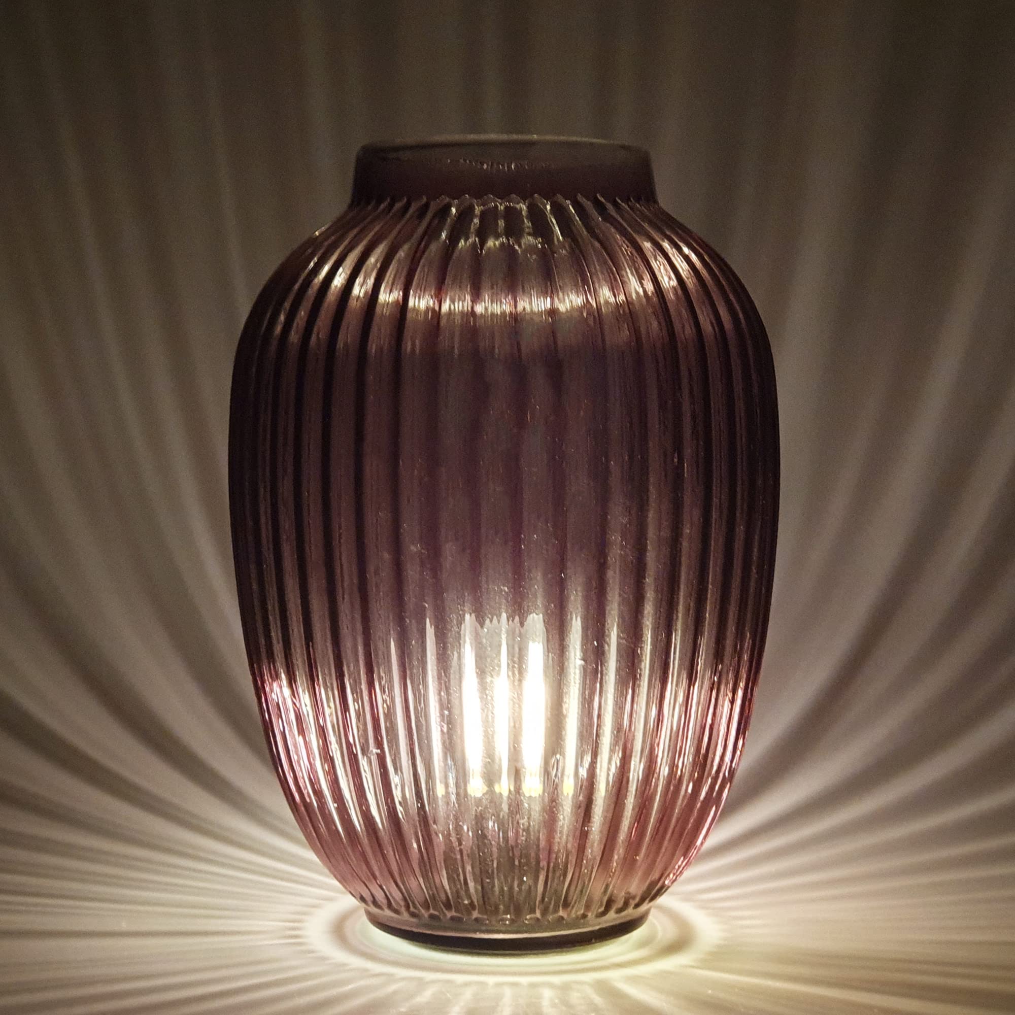 Cello Lighting Classic Barrel Large & Medium Purple - Vintage Style Table Lamps for Living Room, Bedroom & Office Decor