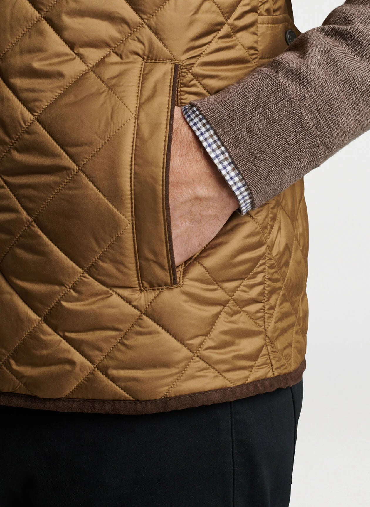 PETER MILLAR ESSEX Quilted Vest for Men - Lightweight, Warm, and Stylish - Perfect for Outdoor Activities, Casual Wear, and Layering in Fall & Winter