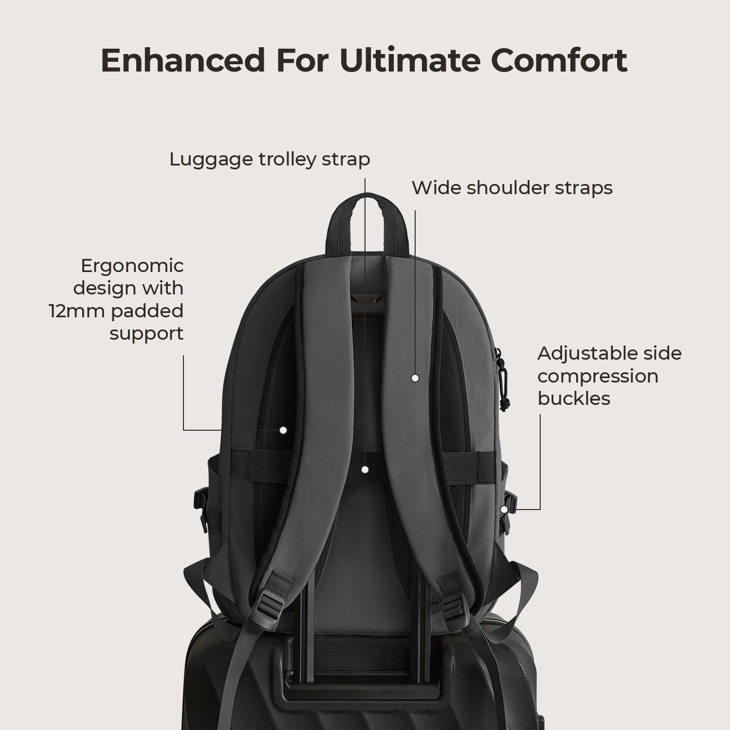 Soar 25L Waterproof Hiking Backpack Set - Lightweight Travel Daypack for Outdoor Adventures, Camping & College Students