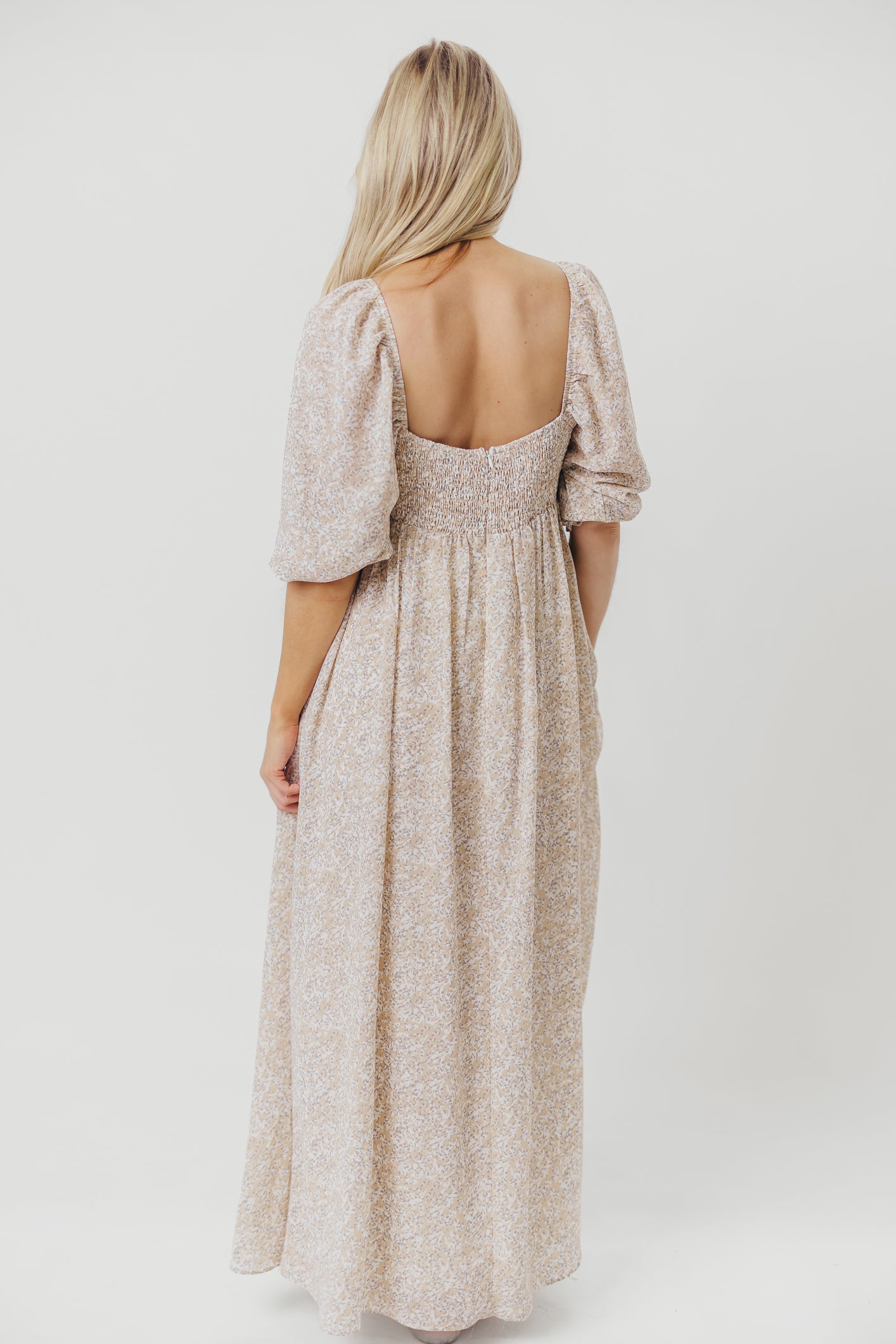 Elegant Mona 'Love Story' Maxi Dress - Bump Friendly & Inclusive Sizing (S-3XL) | Perfect for Maternity, Weddings & Special Occasions