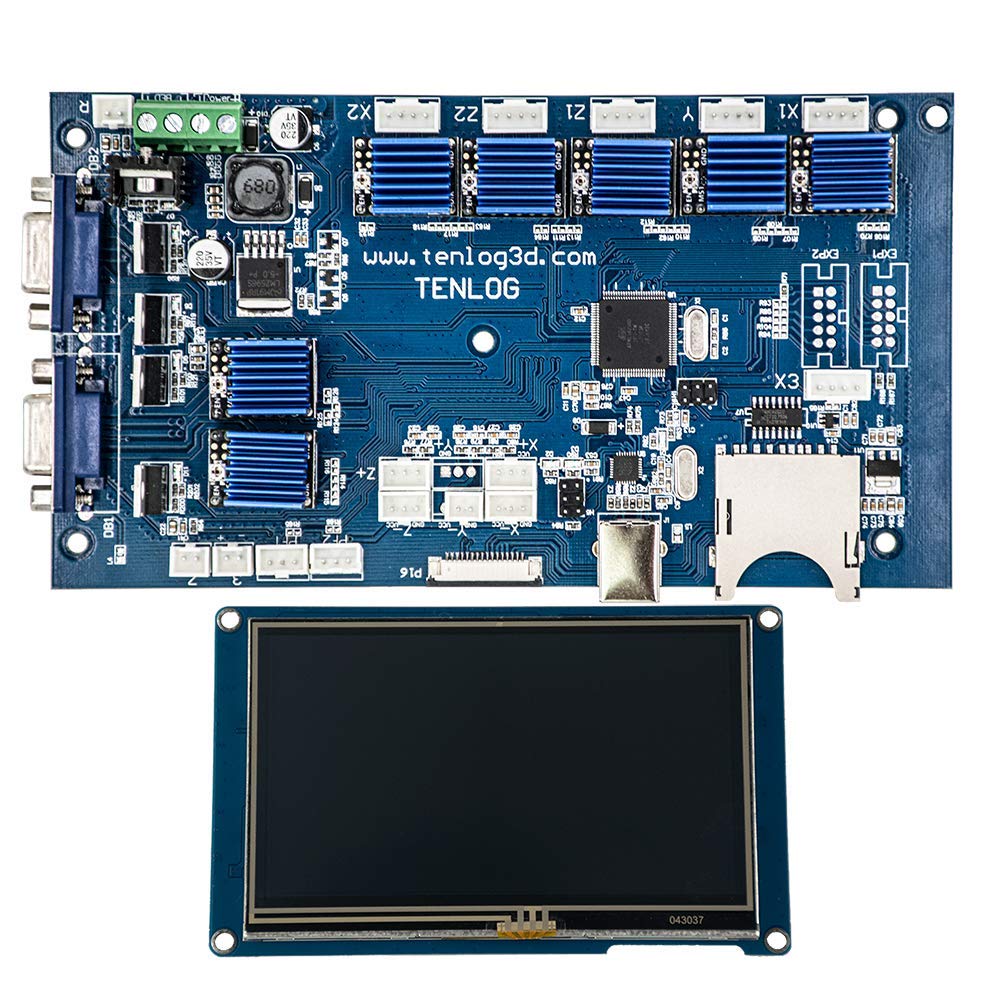 High-Performance Independent Dual Extruder 3D Printer Motherboard with TMC2208 Stepper Drivers & Touch Screen Display - Perfect for DIY 3D Printing, Prototyping, and Maker Projects