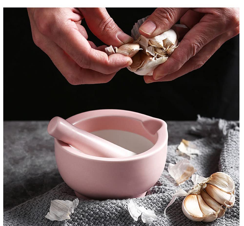 123Arts 3.5-Inch Ceramic Mortar and Pestle Set - Colorful Pill Crusher & Spice Grinder for Kitchen, Pharmacy, and Herbal Use | Perfect for Grinding Spices, Crushing Pills, and Mixing Herbs