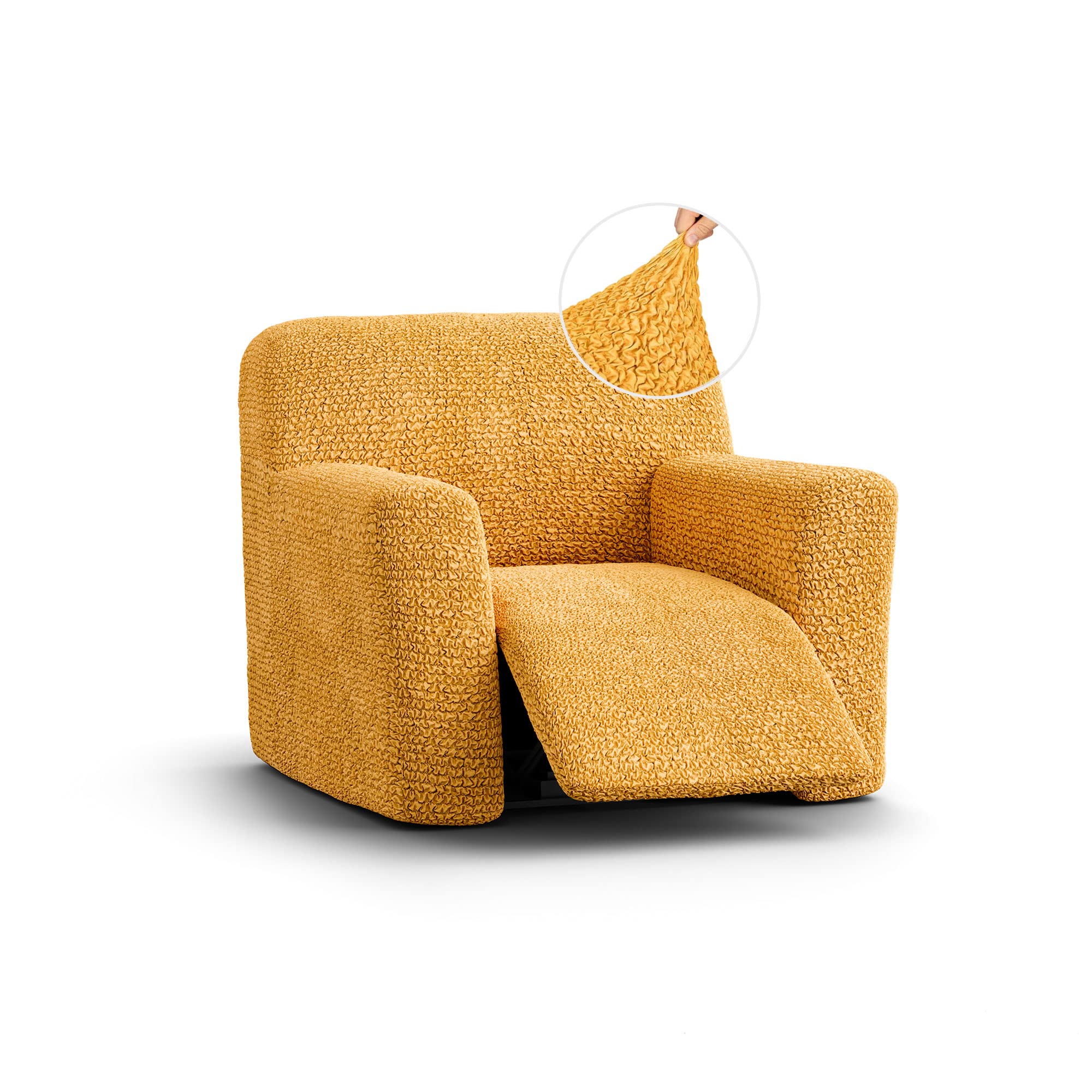 Disinfected Menotti Recliner Chair Cover - Soft Fabric Slipcover, Elastic Furniture Protector for Reclining Chairs, Microfiber with Handle (Perfect for Living Room, Home Theater & Office Use)