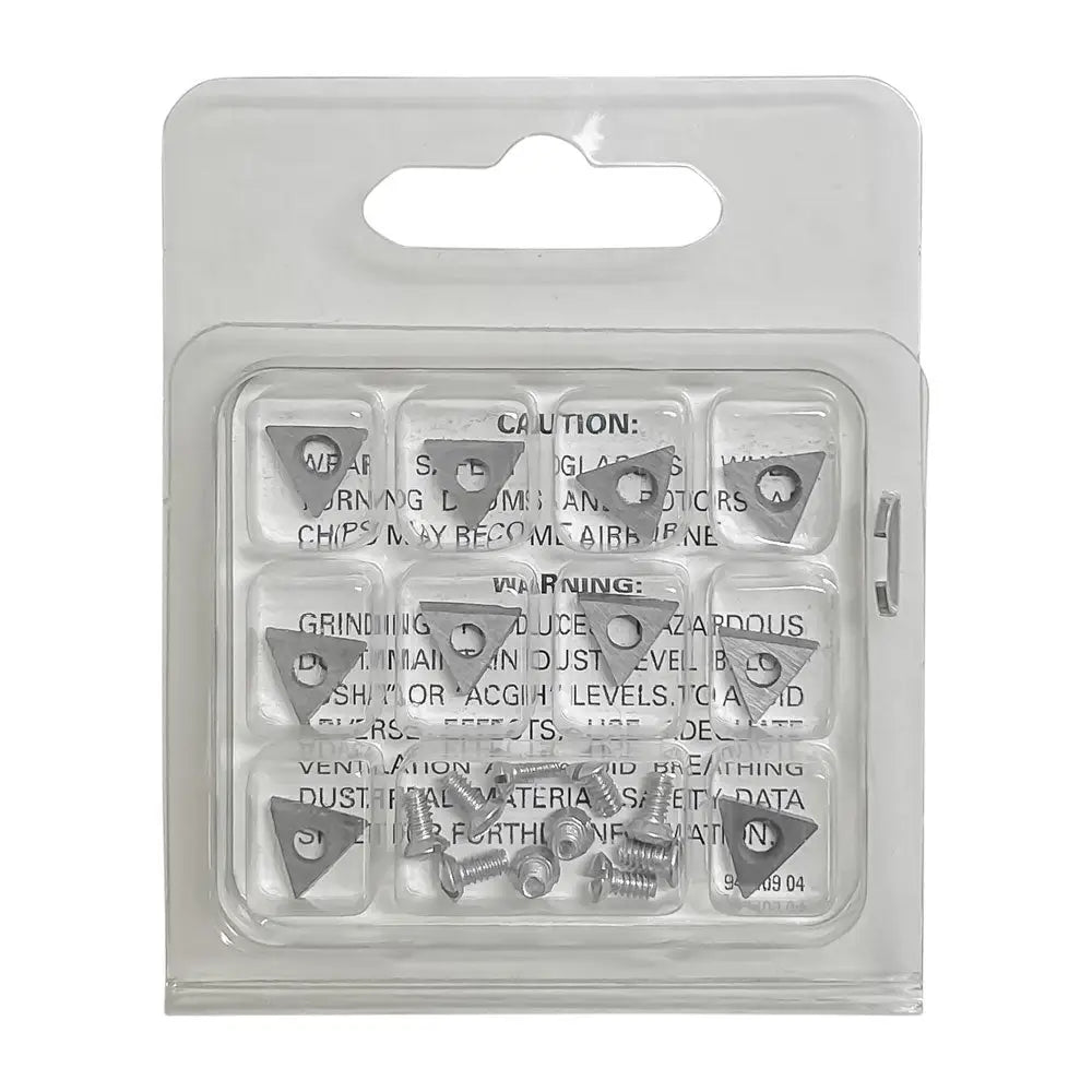 Ammco 40415 Carbide Insert Positive Rake for Lathes (10-Pack) - Durable Cutting Tools for Metal Turning, Facing & Threading Operations