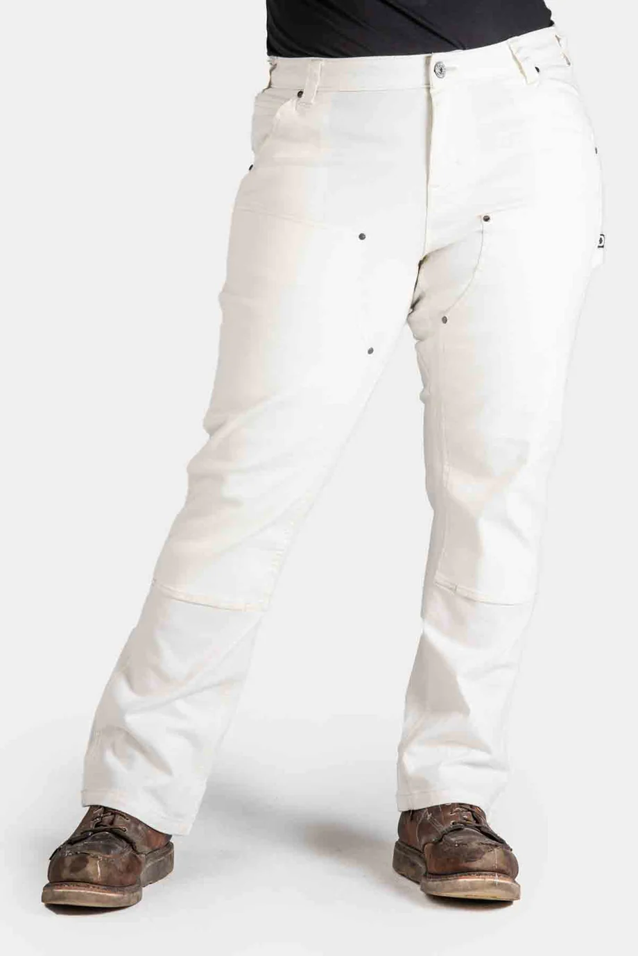 Anna Taskpant White - High-Waist Work Pants for Women - Comfortable Office & Business Casual Trousers - Perfect for Work, Meetings & Professional Events