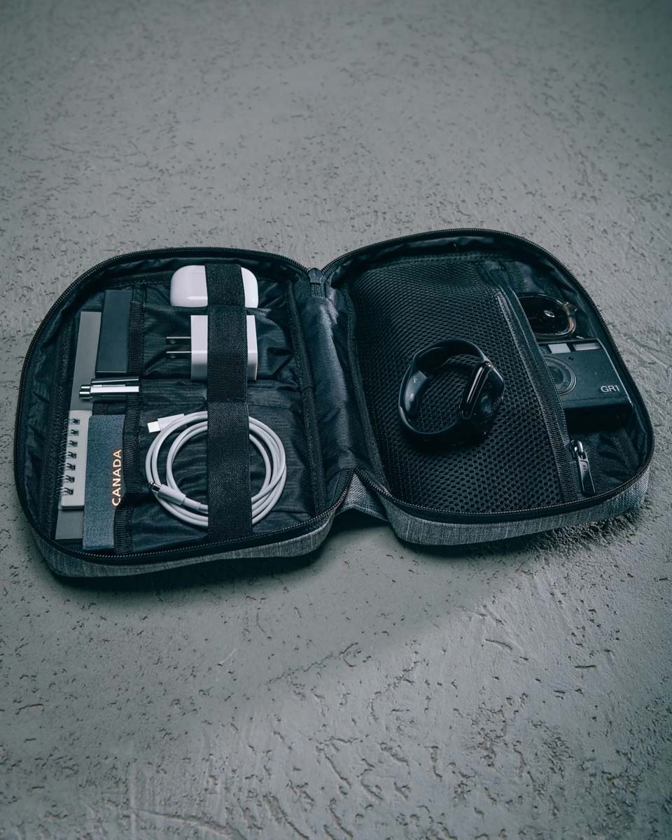 Herschel Burrard Organizer Tech Case - Ash Rose Tonal | Compact Travel & Office Accessories Organizer for Laptop, Tablet & Essentials | Perfect for Business Trips, Commuting & Daily Use