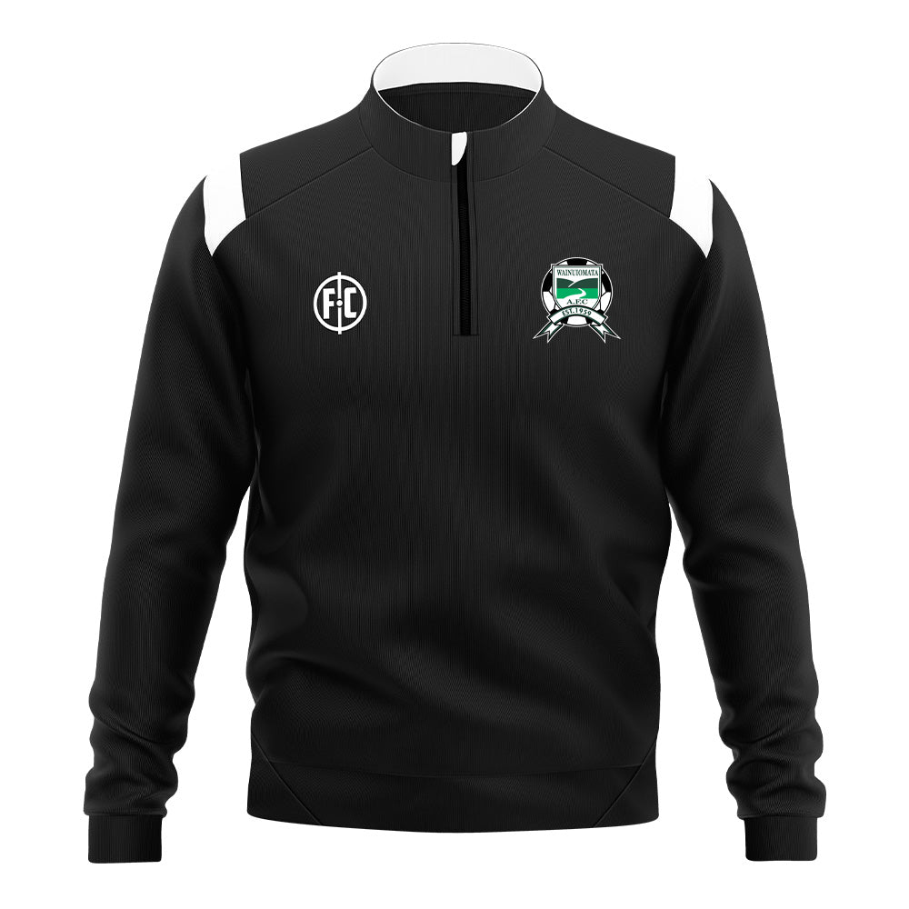 Wainuiomata AFC Club Contrast 1/4 Zip Pullover - Men's Athletic Quarter-Zip Sweatshirt for Soccer Training & Casual Wear