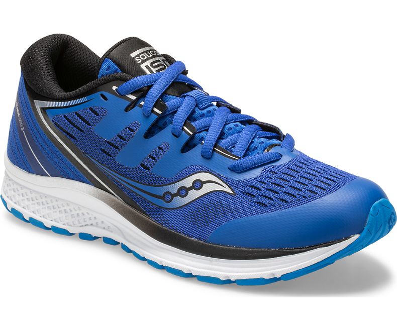 Saucony Blue Guide ISO 2 Youth Running Shoes - Lightweight Cushioned Sneakers for Kids' Training & Daily Wear