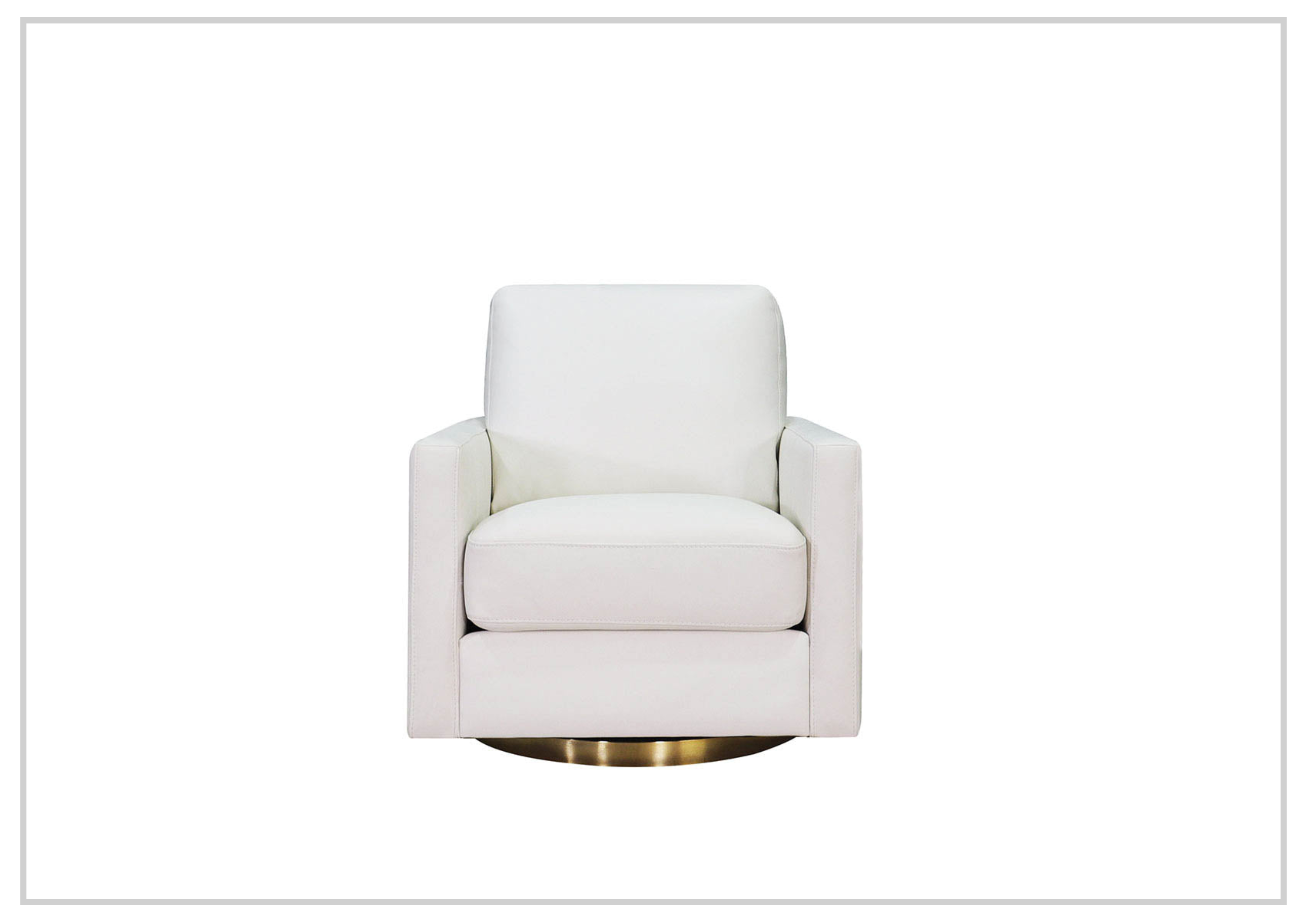 Hydeline Ashby 360 Degree Swivel Leather Arm Chair - Ergonomic Office Chair with Adjustable Height for Home & Workspace - Perfect for Conference Rooms, Study Desks & Executive Offices