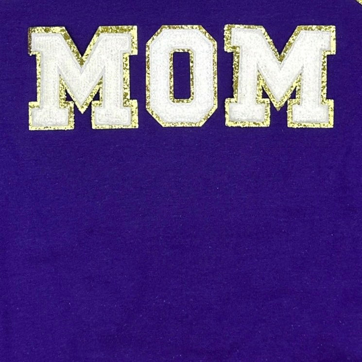 Baseball Mom Chenille Patch Sweatshirt - Comfortable Pullover for Baseball Moms - Perfect for Games, Practices & Team Spirit