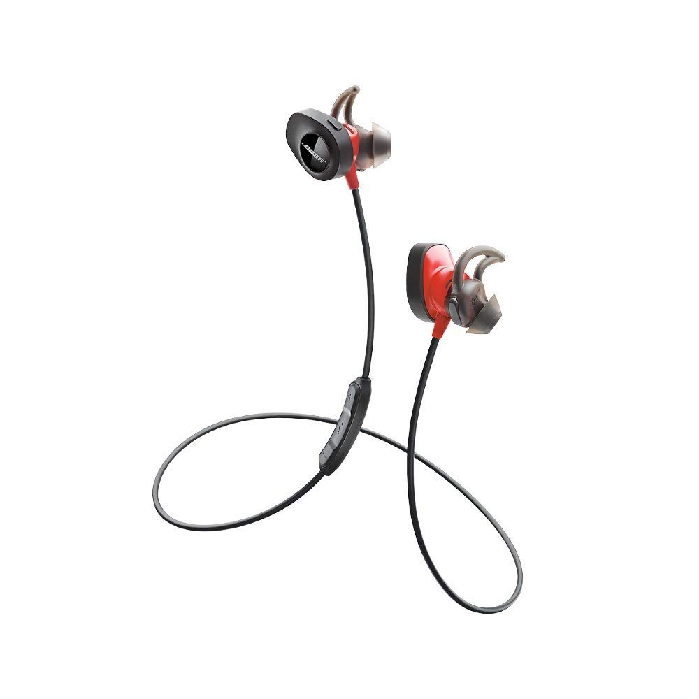 Bose SoundSport Pulse Wireless Bluetooth Headphones with Heart Rate Monitor - Power Red (Renewed) | Sweatproof & Secure Fit for Running, Gym Workouts & Active Lifestyle