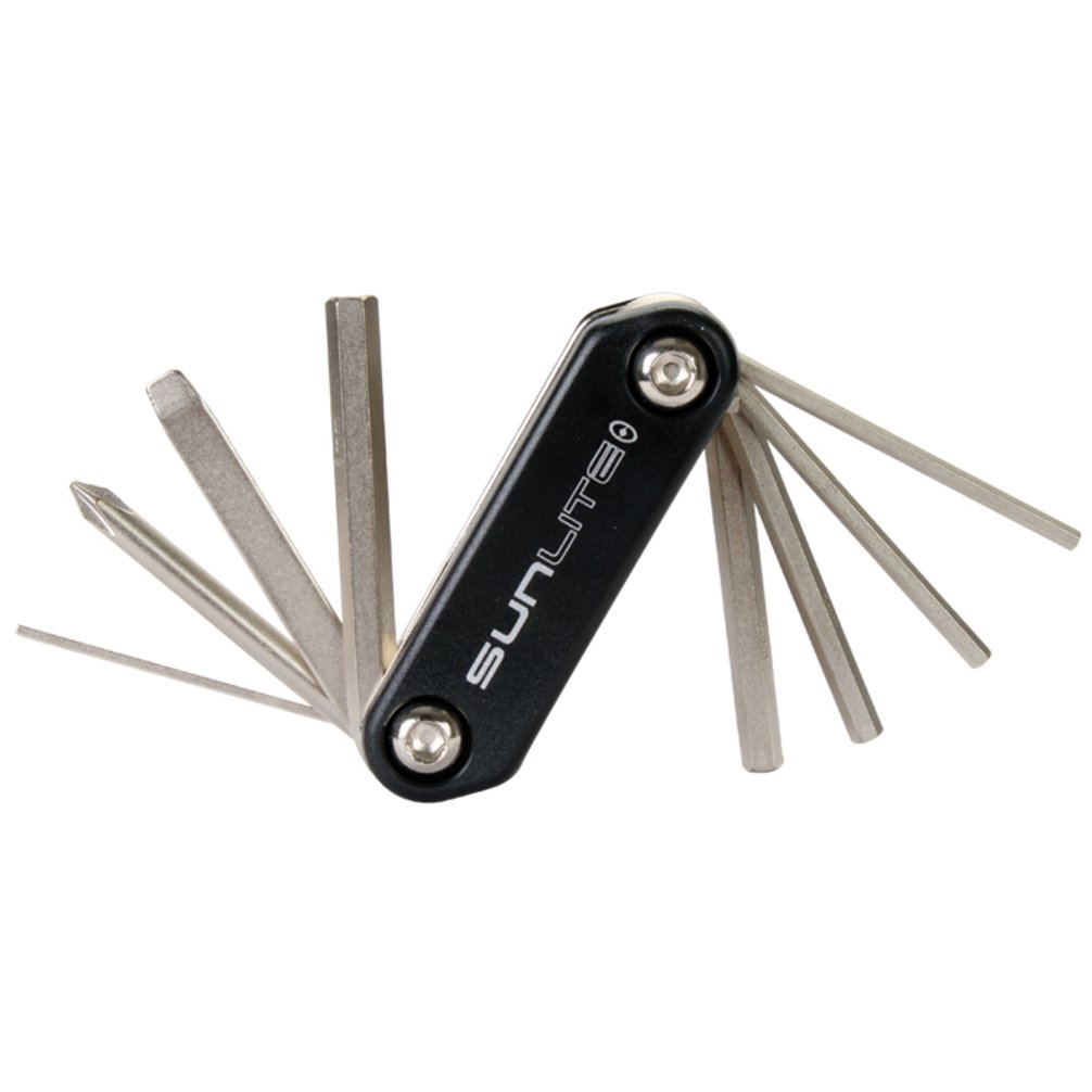 Sunlite 8-in-1 Multi-Tool with Pliers, Knife, Screwdrivers - Compact Outdoor Camping, Hiking, Survival & Everyday Carry Gear