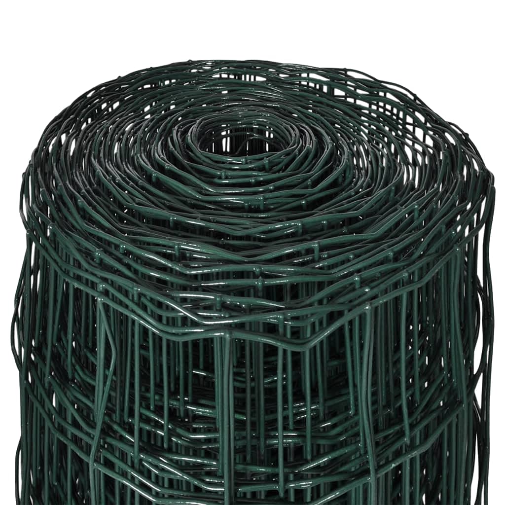 Heavy Duty Green Chicken Wire Fence - 82ft x 3.9ft Steel Mesh for Garden Protection Against Rabbits, Snakes, Rodents, Moles, Raccoons & Weasels | Raised Bed Barrier, Euro Fence, Poultry Netting for Backyard, Farm & Vegetable Garden Security
