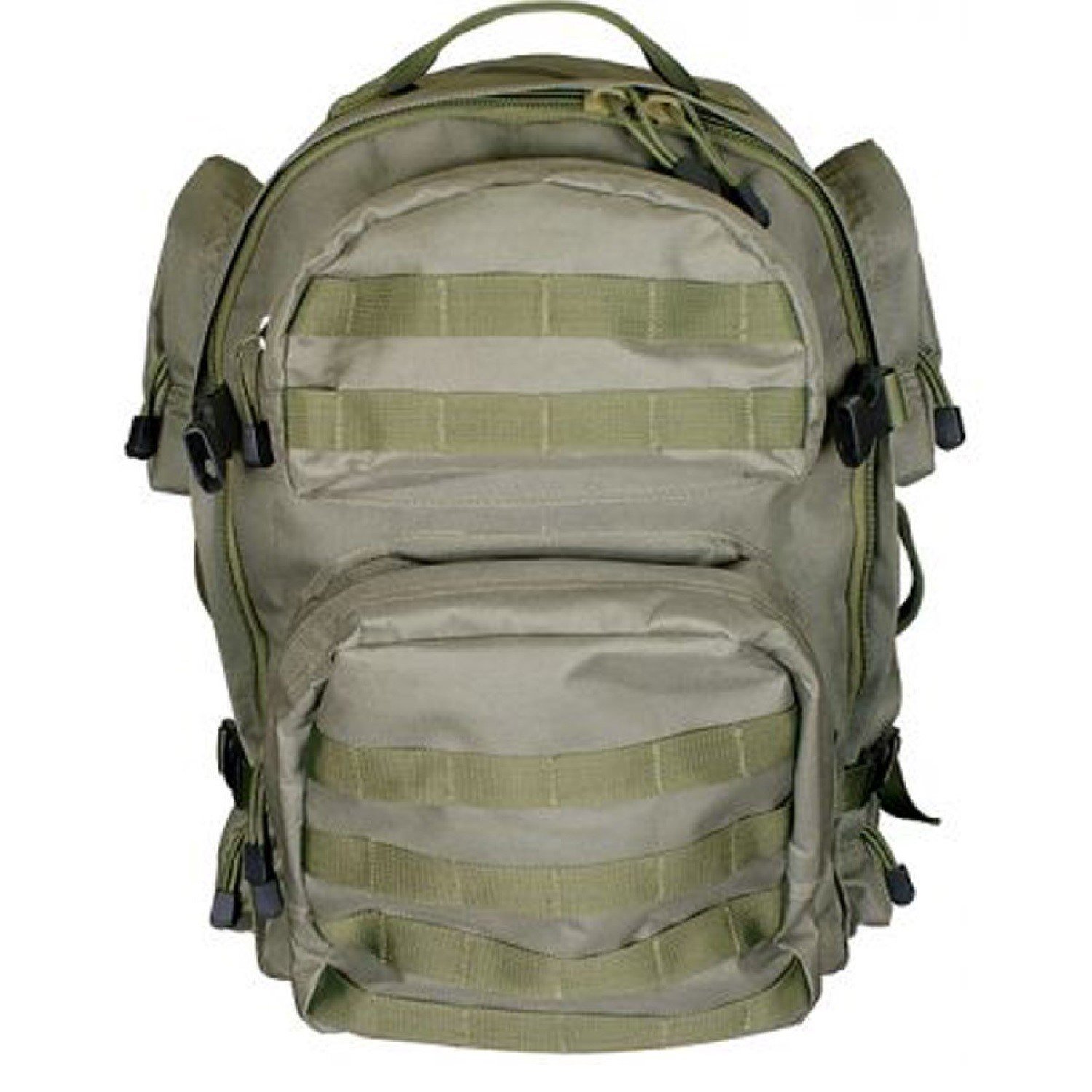 VISM by NcStar Tactical Backpack - Military Grade MOLLE Compatible Rucksack for Outdoor Camping, Hiking & Airsoft (Black) - Perfect for Tactical Gear Storage & Adventure Travel