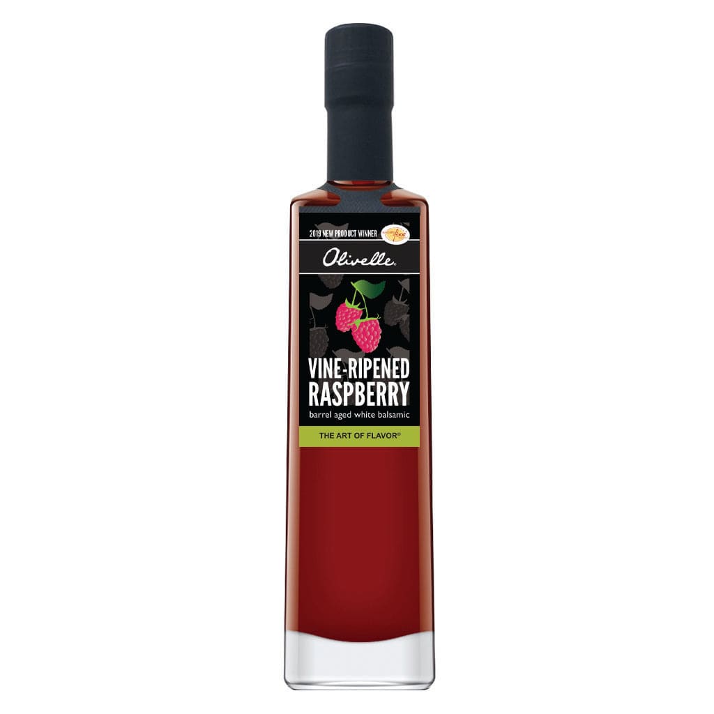 Premium Barrel Aged Raspberry White Balsamic Vinegar - Fruit Fusion Infused Gourmet Vinegar for Salads, Desserts & Cocktails | Artisan Crafted Culinary Vinegar