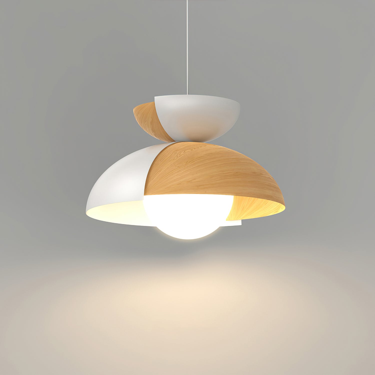 Large Bowl Pendant Light - Modern Hanging Lamp for Dining Room, Kitchen Island, or Living Room Decor