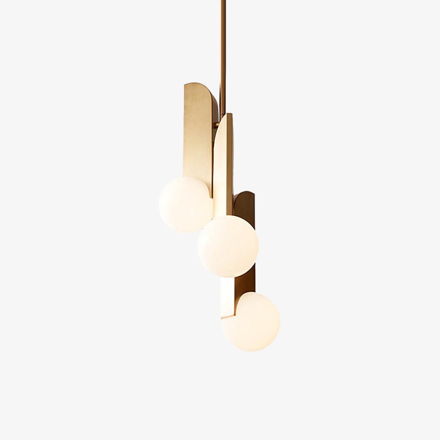 Modern Bower Pendant Light - Adjustable Hanging Lamp with Glass Shade for Kitchen Island, Dining Room & Living Room Decor