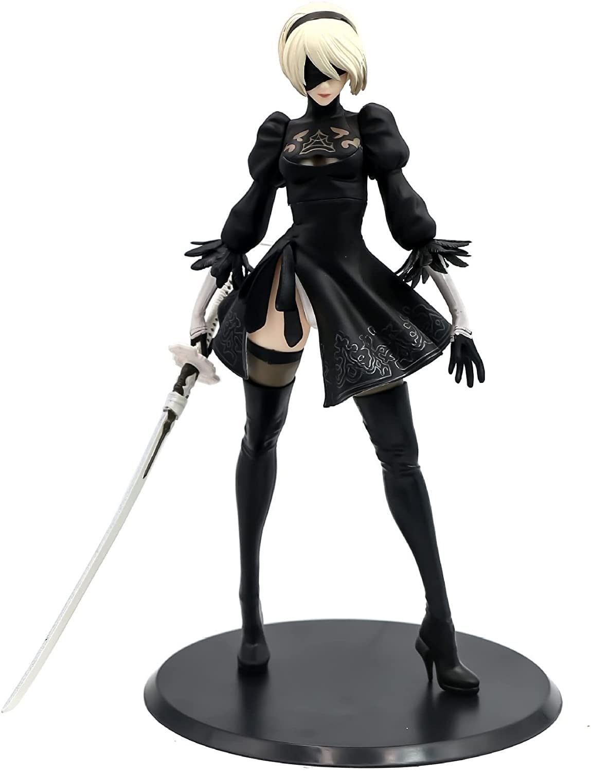 VGZKC Anime Action Figure - NieR Automata Yorha No. 2 Type B 2B with Movable Joints, Collectible Model Doll for Gamers & Anime Fans | Perfect Gift for Birthday, Christmas & Display in Home Office
