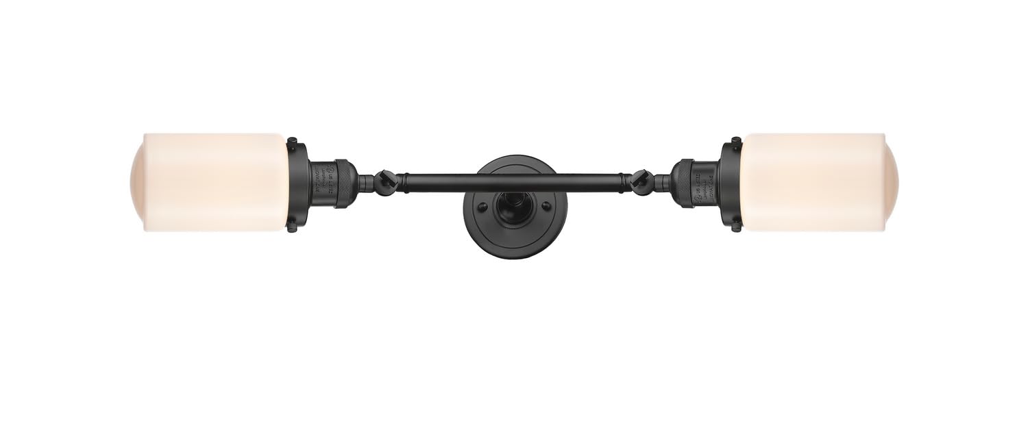 Franklin Restoration Collection 208L-OB-G311-LED Dover 2 Light Bathroom Vanity Fixture in Oil Rubbed Bronze - Perfect for Modern Bathroom Lighting and Home Renovation Projects