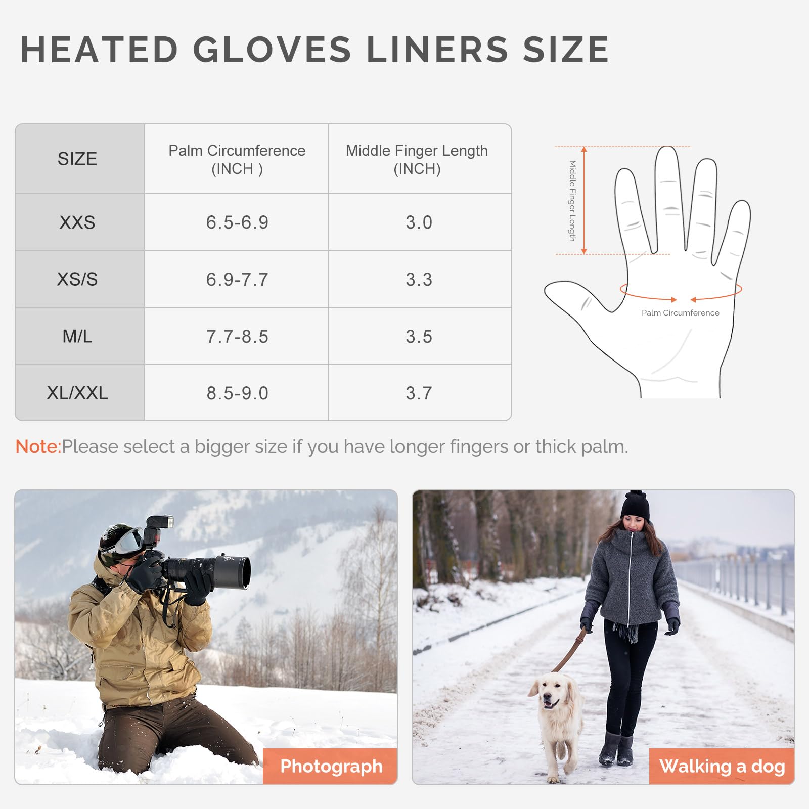 SAVIOR HEAT Rechargeable Battery Heated Glove Liners for Men & Women - Electric Winter Warm Thin Gloves for Skiing, Snowboarding, Hiking, Cycling - Perfect Hand Warmers for Outdoor Sports & Cold Weather Activities