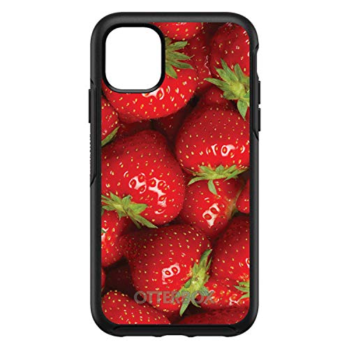 Bright Red Strawberries On Black Case