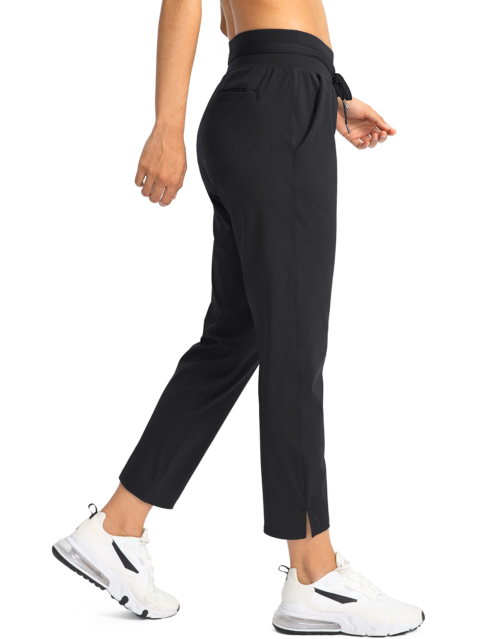 Soothfeel Women's High Waisted Sweatpants with 4 Pockets - 7/8 Length Stretchy Athletic Pants for Workout, Golf, Travel & Casual Wear | Perfect for Yoga, Running & Everyday Comfort