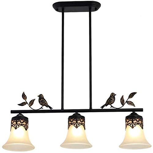 Vintage Industrial Chandelier Pendant Light - HLR Ceiling Lamp for Dining Room, Bedroom & Living Room Lighting Fixture