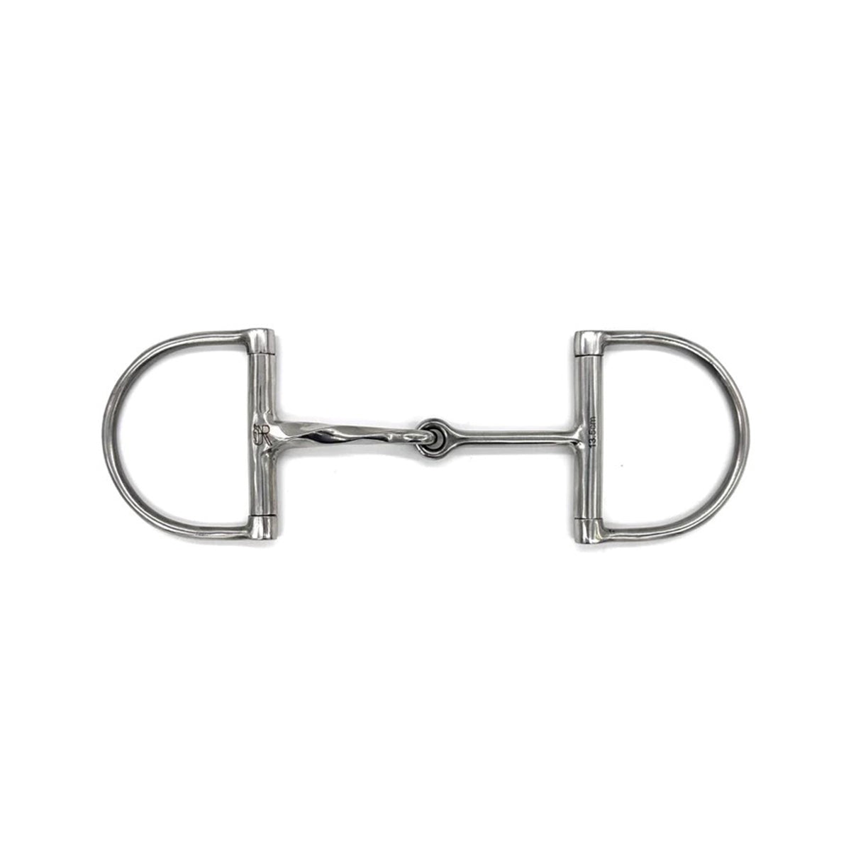 AJR Half Twist Half Straight Bar Dee Bit - High-Quality Horse Training Bit for Western Riding & Dressage - Perfect for Show Jumping & Trail Riding