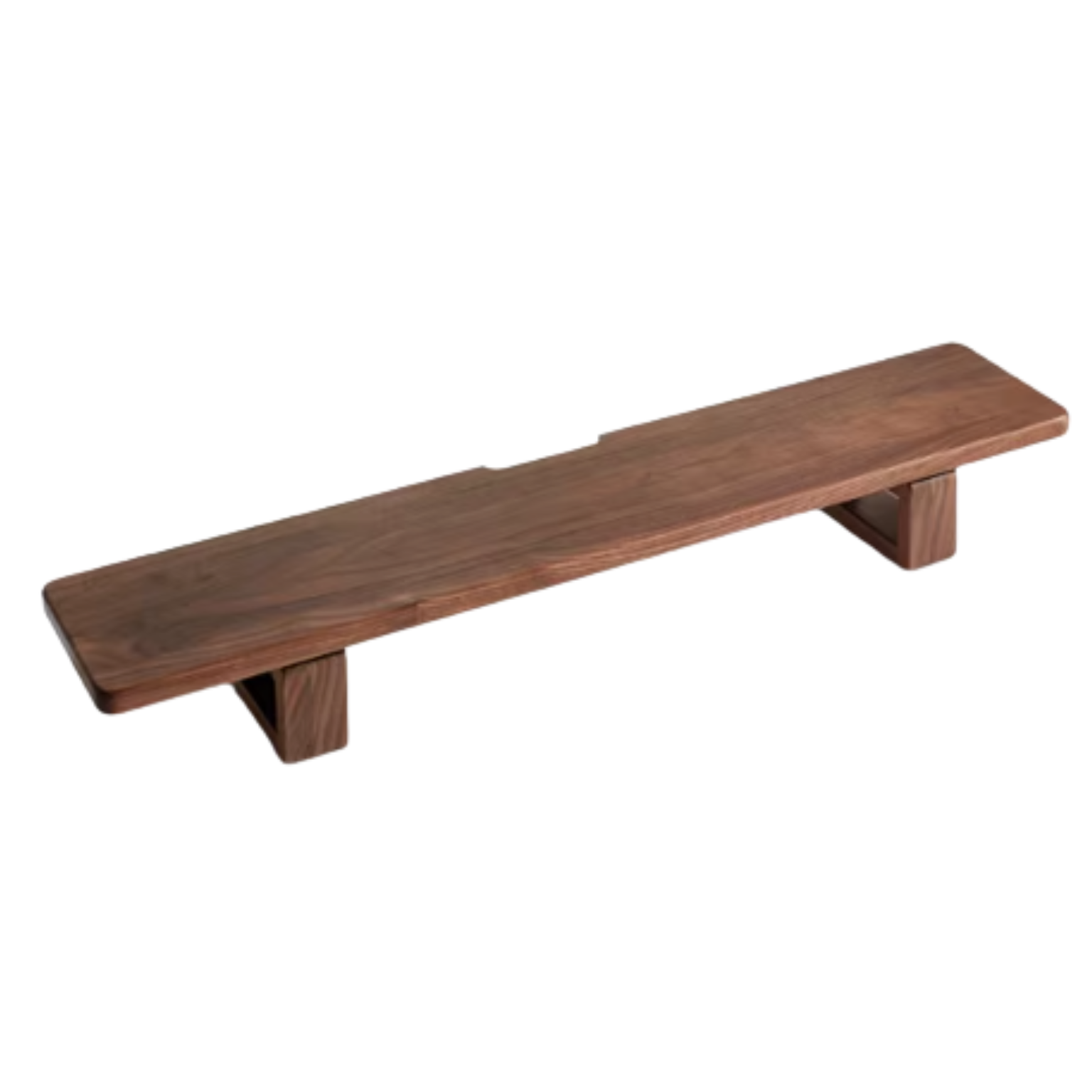 Premium Black Walnut & Oak Solid Wood Laptop Stand - Adjustable Height Ergonomic Computer Riser for Desk, Home Office, or Workspace - Space-Saving Shelf Organizer for MacBook, Notebooks & Accessories