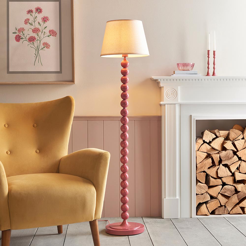 Auralis Ivy Floor Lamp with E27 Socket - Modern Adjustable Standing Light for Living Room, Bedroom & Office - Multiple Finishes Available