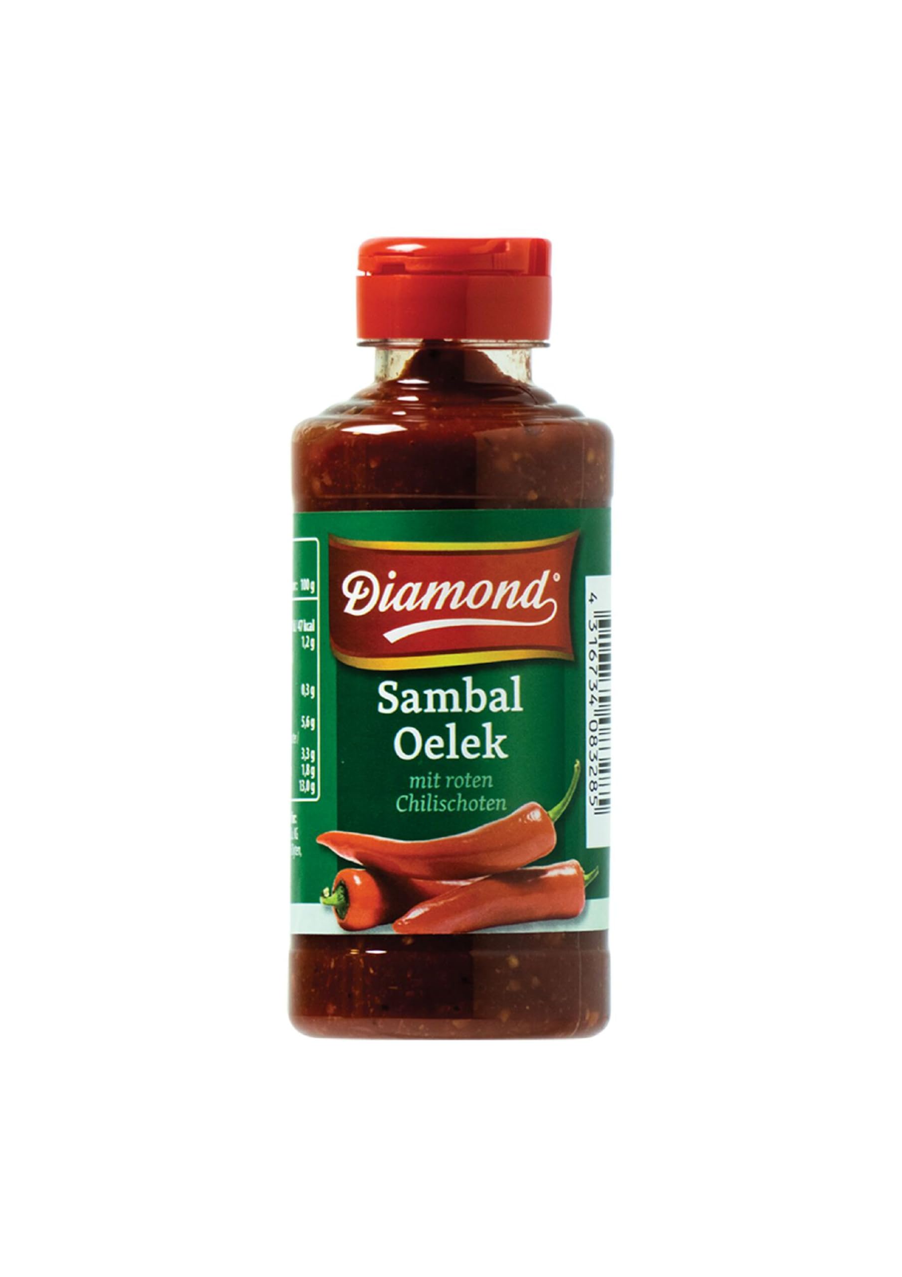 **DIAMOND Sambal Oelek - Spicy Red Chili Paste for Wok Dishes, Fried Rice & Noodles - 6 x 200g - Perfect for Asian Cooking, Stir-Fries & Marinades**