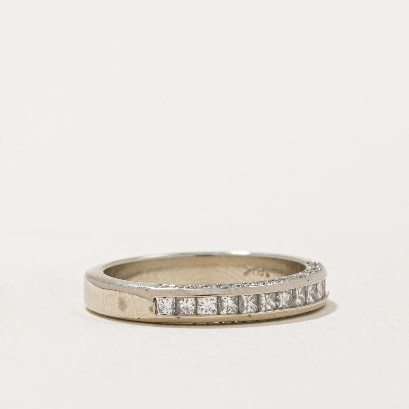 0.33ctw Diamond Edge Semi Eternity Band Ring - Size 4.5 | Elegant Wedding Band, Anniversary Gift for Her | Perfect for Bridal Jewelry & Special Occasions