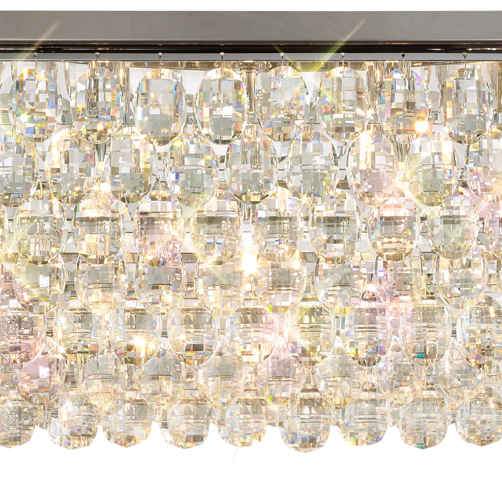 Consten Linear Flush Ceiling Light E14 Bulb - Modern LED Lighting Fixture for Bedroom, Kitchen & Hallway