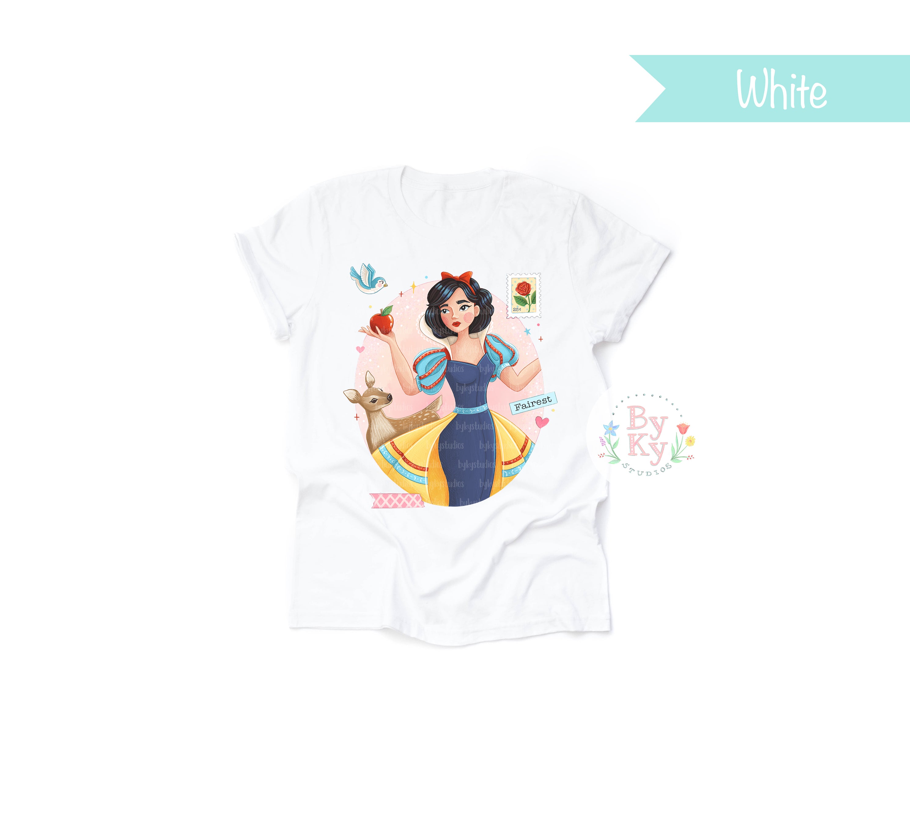 Fairest Snow White Unisex T-Shirt - Soft Cotton Graphic Tee for Men & Women - Perfect for Disney Fans, Cosplay & Casual Wear