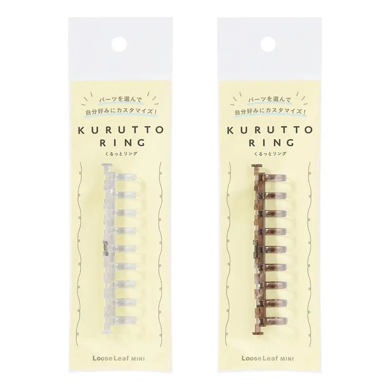 Kurutto Ring Mini Binder Rings - 10 Pack Small Metal Notebook Rings for Organizing Notes, Index Cards, and DIY Crafts - Perfect for School, Office, and Scrapbooking Projects