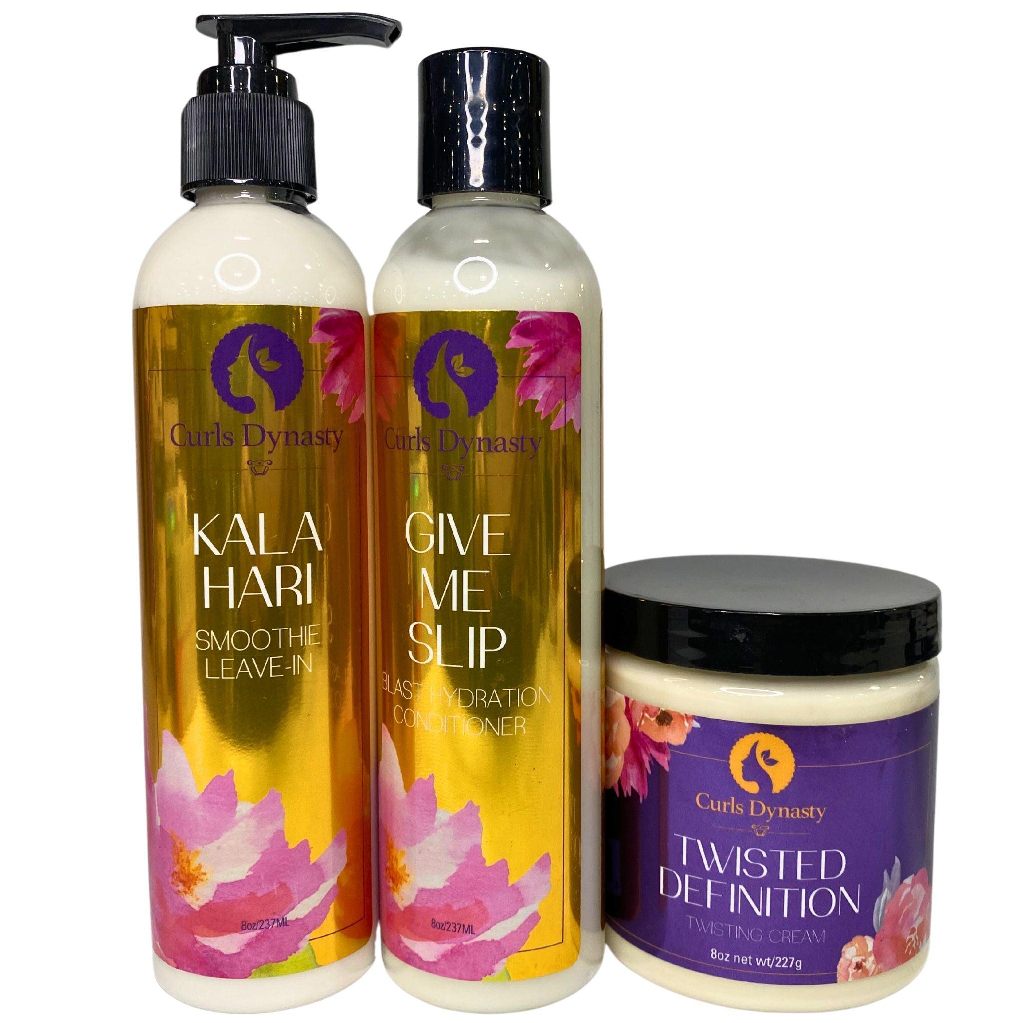 Curls Dynasty Assorted Hair Care Kit - 44 Piece Set for Curly, Wavy & Natural Hair - Perfect for Daily Styling, Salon Use & Travel Essentials