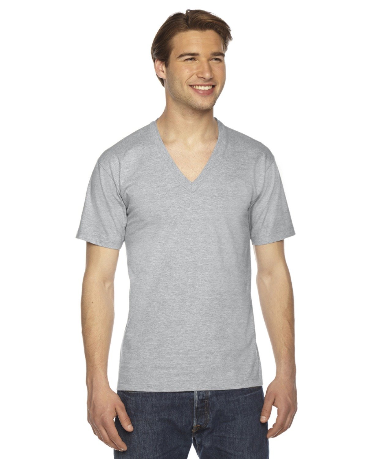 American Apparel Men's 2456 T-Shirt - Premium Cotton Crew Neck Tee for Casual Wear, Gym & Everyday Outfits