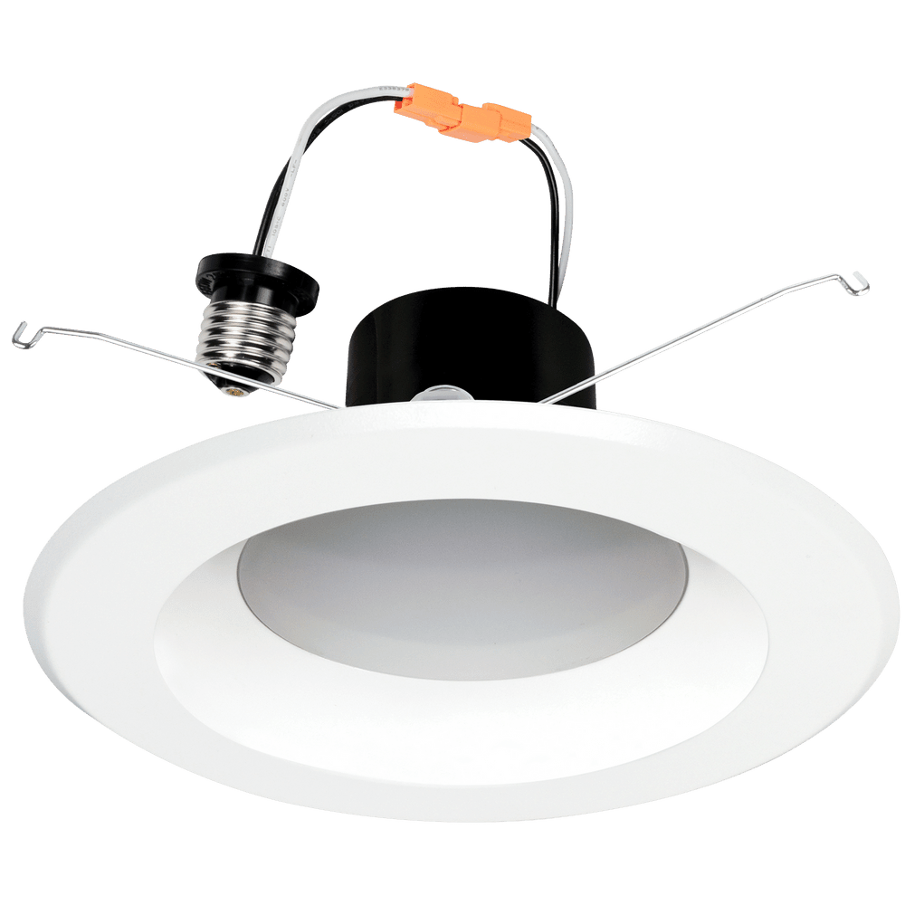 5-6 Inch 14W LED Retrofit Downlight - R5 6/14W/R/LED/5CCT - 5 CCT Selectable with Smooth Trim - Ideal for Kitchen, Bathroom, and Living Room Lighting