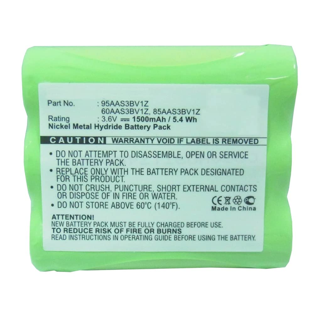 Synergy Digital Cordless Phone Battery - 3.6V 1500mAh Ni-MH Replacement Battery for Cidco 7.2890001906e+011 Cordless Phones | Long-Lasting Power for Home & Office Communication